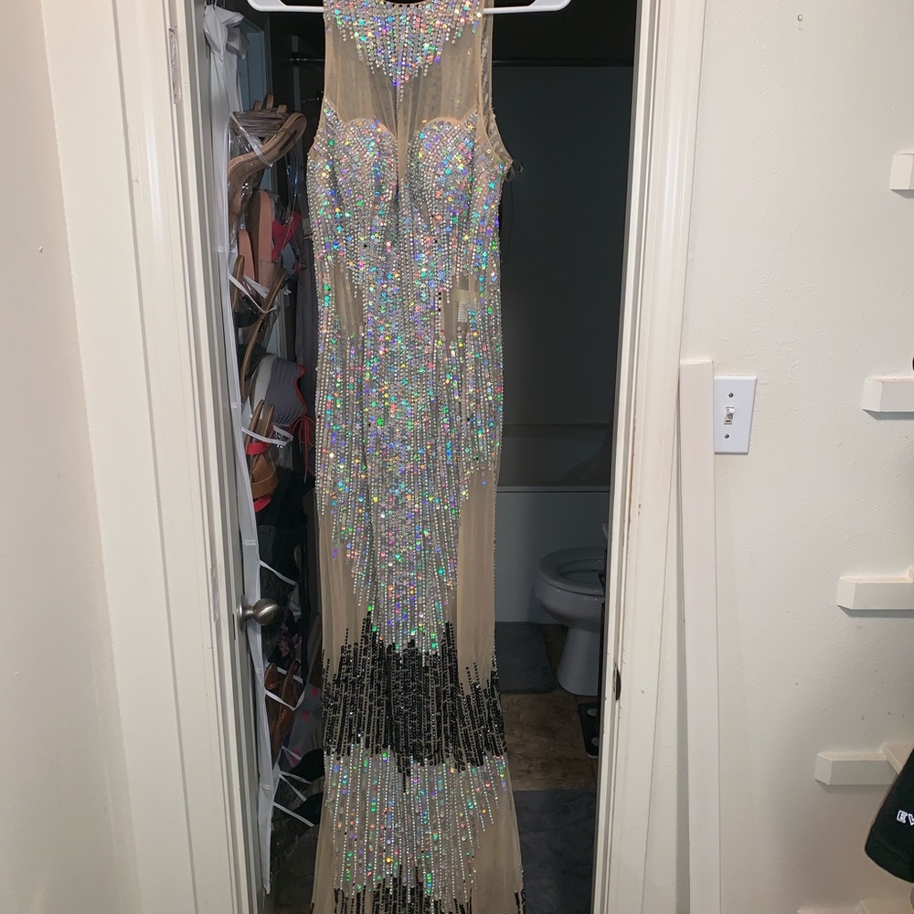 Fitted Sequin Pageant Dress